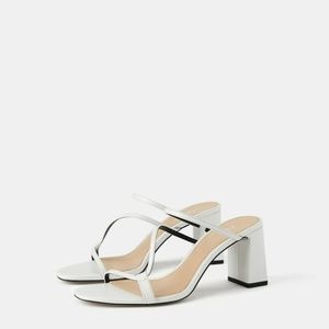 ZARA size EU 37/ US7 white sandals